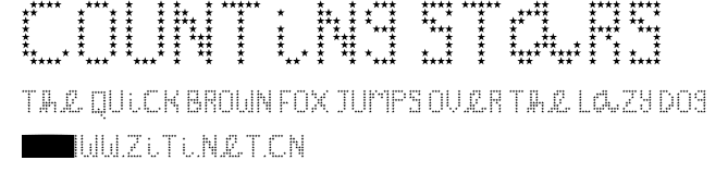 Counting Stars.ttf字體轉換器圖片
