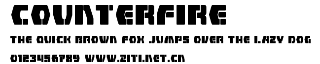 Counterfire.otf字體轉換器圖片