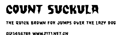 Count Suckula.ttf字體轉換器圖片