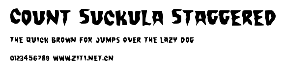 Count Suckula Staggered.ttf