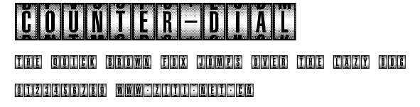 Counter-Dial.ttf字體轉換器圖片