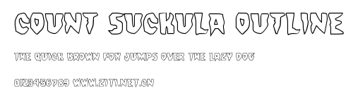 Count Suckula Outline.ttf字體轉換器圖片