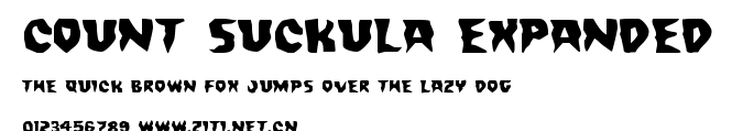 Count Suckula Expanded.ttf字體轉換器圖片