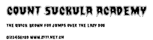 Count Suckula Academy.ttf字體轉換器圖片
