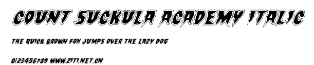 Count Suckula Academy Italic.ttf