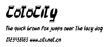 CotoCity.ttf字體轉換器圖片