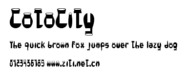 CotoCity.ttf字體轉換器圖片