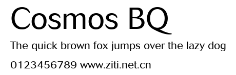 Cosmos BQ.ttf字體轉換器圖片