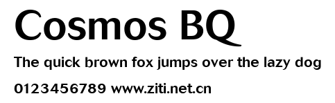 Cosmos BQ.ttf字體轉換器圖片