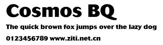 Cosmos BQ.ttf字體轉換器圖片