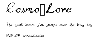 Cosmo_Love.ttf字體轉換器圖片