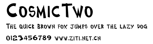 CosmicTwo.ttf字體轉換器圖片