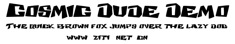 Cosmic Dude Demo.ttf字體轉換器圖片