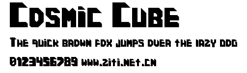 Cosmic Cube.ttf字體轉換器圖片