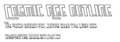 Cosmic Age Outline.ttf字體轉換器圖片