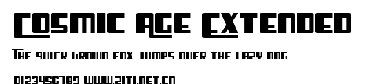 Cosmic Age Extended.ttf字體轉換器圖片