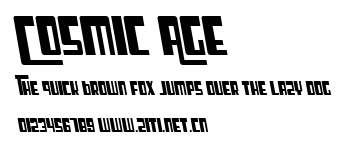 Cosmic Age.ttf字體轉換器圖片