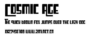 Cosmic Age.ttf字體轉換器圖片