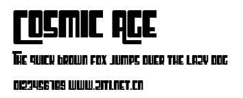 Cosmic Age.ttf字體轉換器圖片