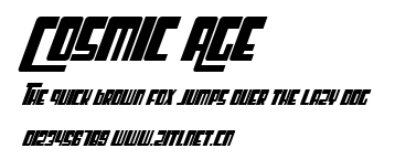 Cosmic Age.ttf字體轉換器圖片