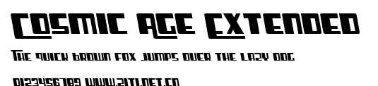 Cosmic Age Extended.ttf字體轉換器圖片