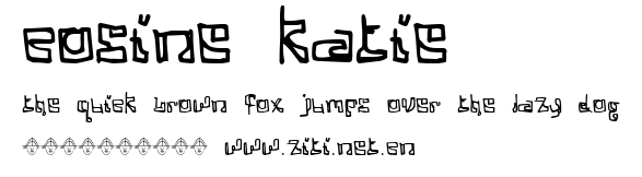 Cosine Katie.ttf字體轉換器圖片