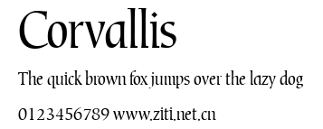 Corvallis.ttf字體轉換器圖片