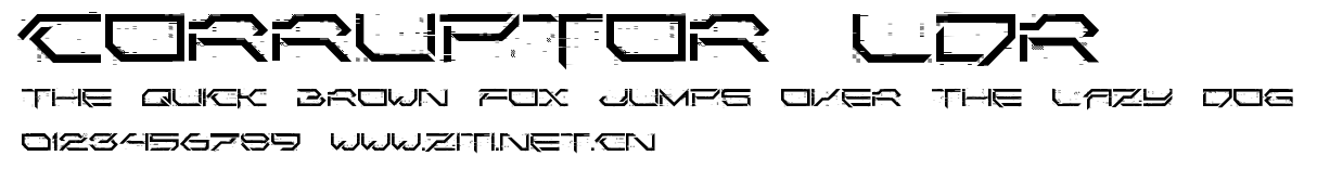 Corruptor LDR.ttf字體轉換器圖片