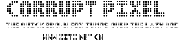 Corrupt Pixel.ttf字體轉換器圖片
