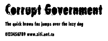 Corrupt Government.ttf字體轉換器圖片
