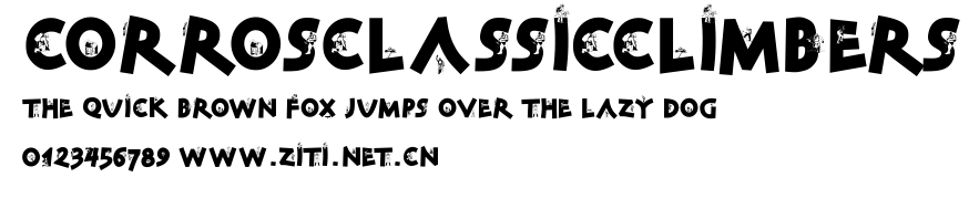 CorrosClassicClimbers.ttf字體轉換器圖片