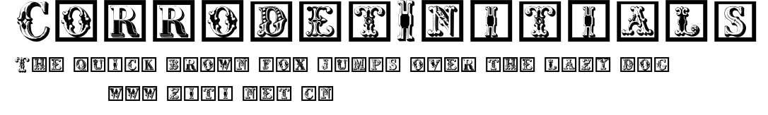 CorrodetInitials.ttf字體轉換器圖片