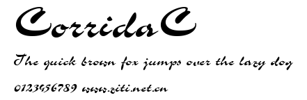 CorridaC.ttf字體轉換器圖片