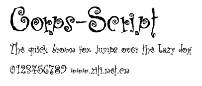 Corps-Script.otf字體轉換器圖片