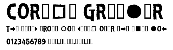 Corpse Grinder.ttf字體轉換器圖片