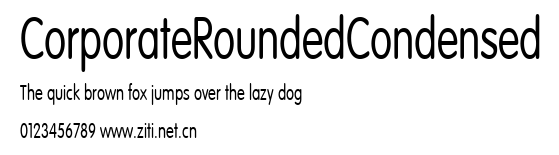 CorporateRoundedCondensed.ttf字體轉換器圖片
