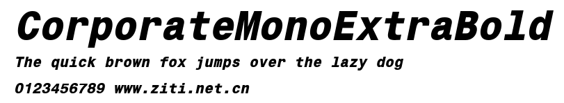 CorporateMonoExtraBold.ttf字體轉換器圖片