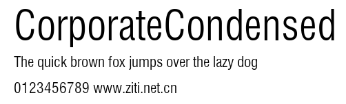 CorporateCondensed.ttf字體轉換器圖片