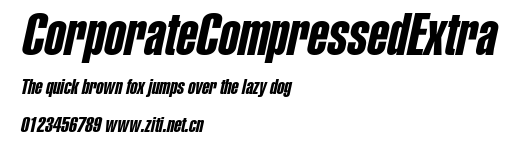 CorporateCompressedExtra.ttf字體轉換器圖片