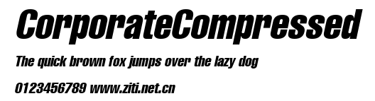 CorporateCompressed.ttf字體轉換器圖片
