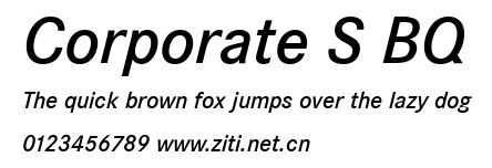 Corporate S BQ.ttf字體轉換器圖片