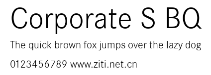 Corporate S BQ.ttf字體轉換器圖片