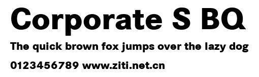 Corporate S BQ.ttf字體轉換器圖片