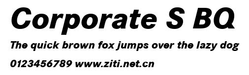 Corporate S BQ.ttf字體轉換器圖片