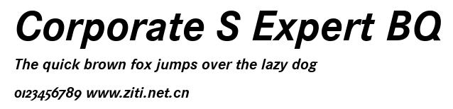 Corporate S Expert BQ.ttf字體轉換器圖片