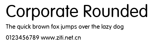 Corporate Rounded.ttf字體轉換器圖片