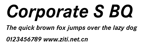 Corporate S BQ.ttf字體轉換器圖片