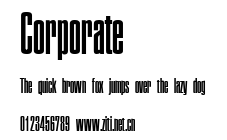 Corporate.ttf字體轉換器圖片