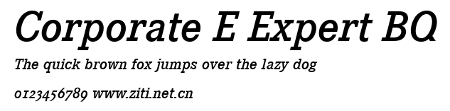Corporate E Expert BQ.ttf字體轉換器圖片