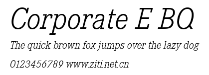 Corporate E BQ.ttf字體轉換器圖片